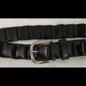 Black Leather Belt (Size S)